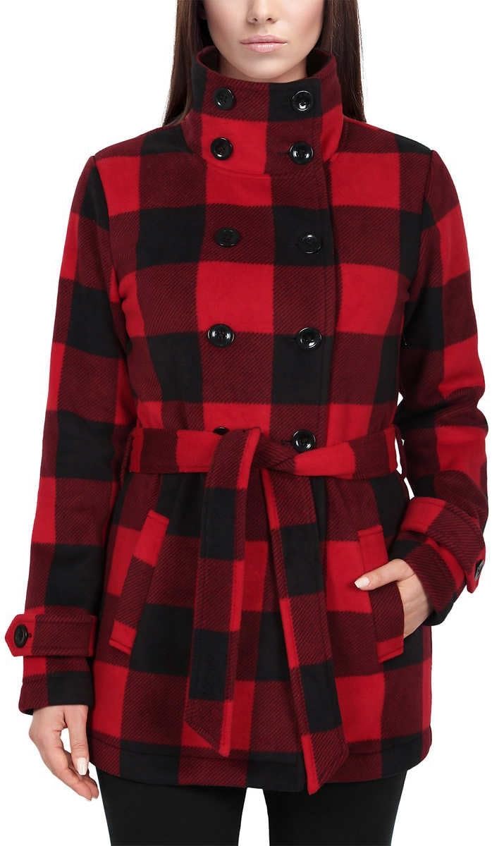 Ladies Fleece Jacket,Red Small