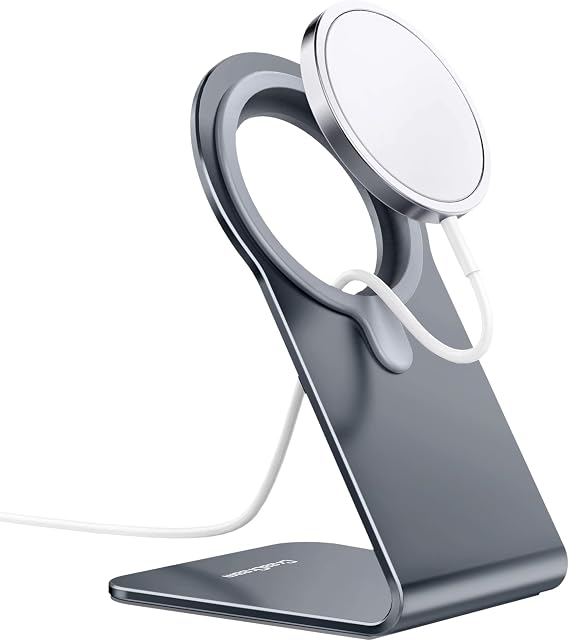 CreaDream Stand for MagSafe Charger, Aluminum Phone Stand Holder for iPhone | Magsafe Accessories, Compatible with iPhone 17 16 15 14 13 12 Plus, Pro, Pro Max [MagSafe Charger Not Included]