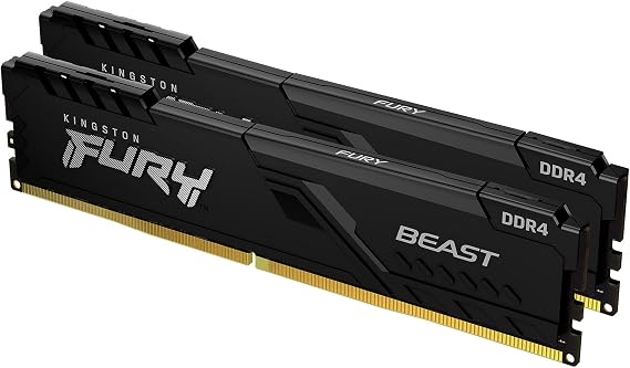Kingston Technology Corp. 16GB 3200MHz DDR4 CL16 DIMM (Kit of 2) FURY Beast Black
