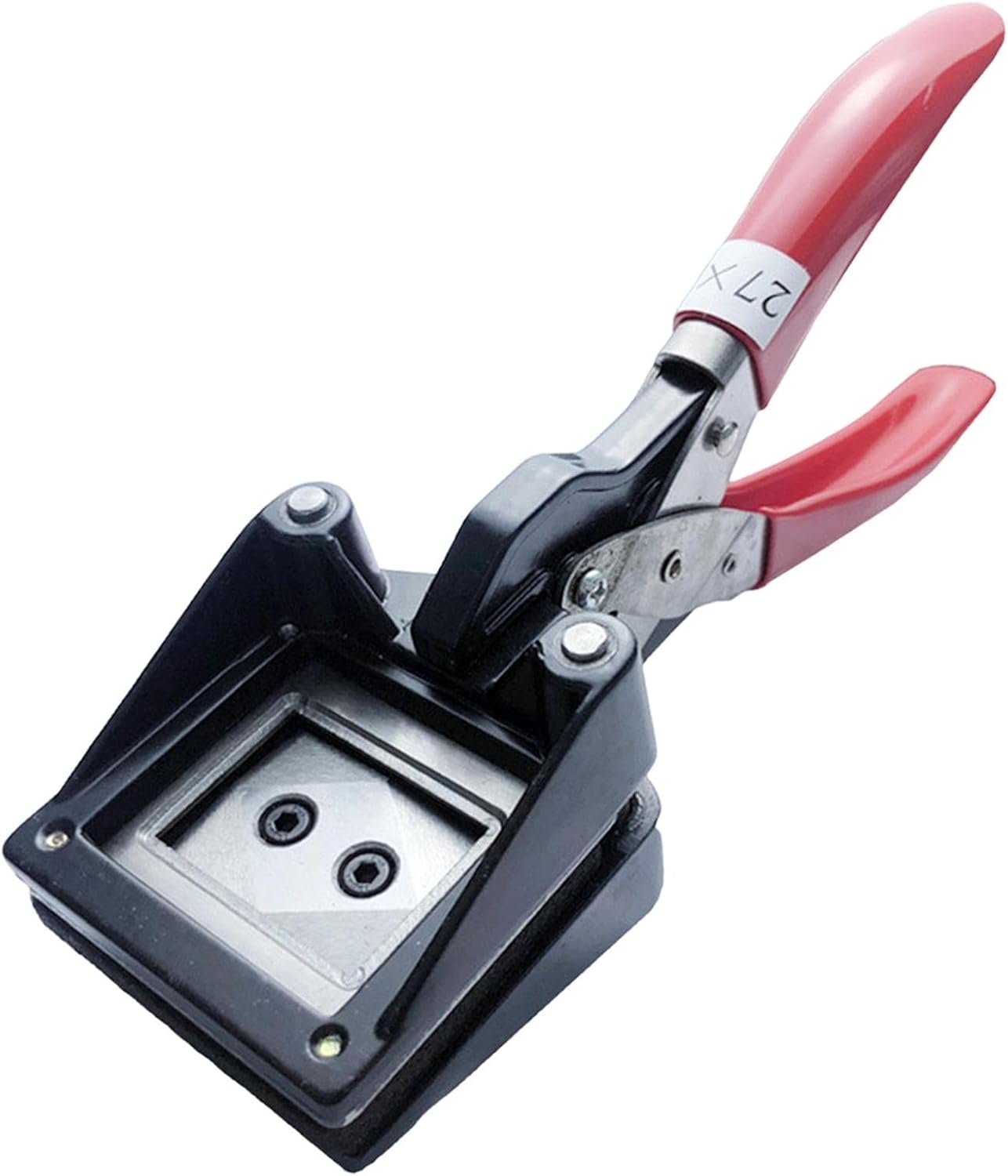 Photo Punch Tool, Ergonomic Handle, Metal, 27 × 38 Mm, Professional for Office, Public Institutions, Family Cards