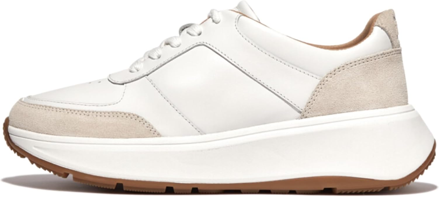 FitFlop Women's F-Mode Leather/Suede Flatform Sneakers