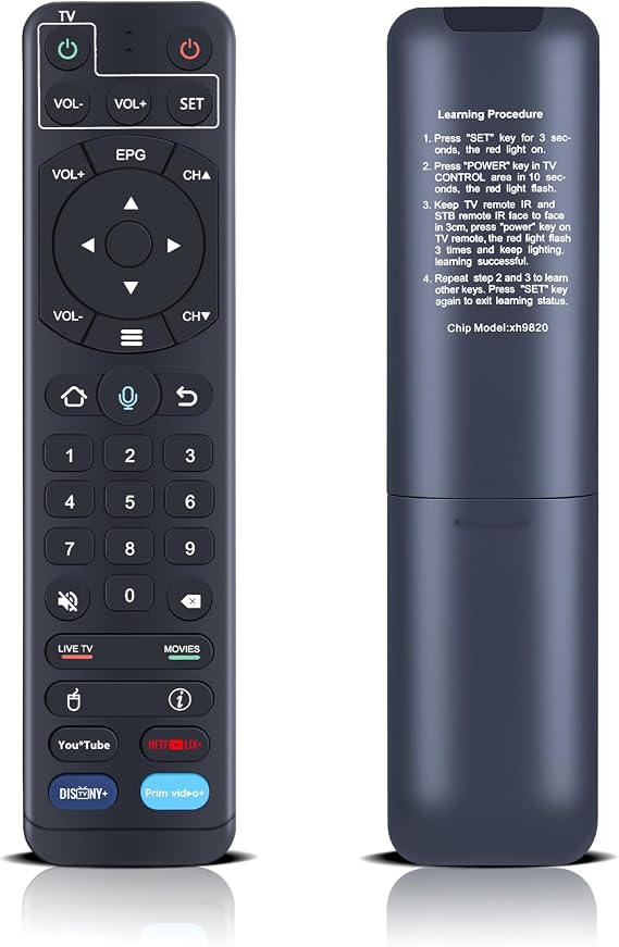 V2 Pro Replacement Voice Remote Control for vSeeBox V1 / V2 / Elite/Max