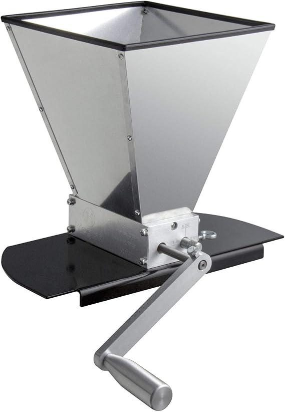 Kegco KM7GM-2R Grain Mill, 7lb Hopper, blue