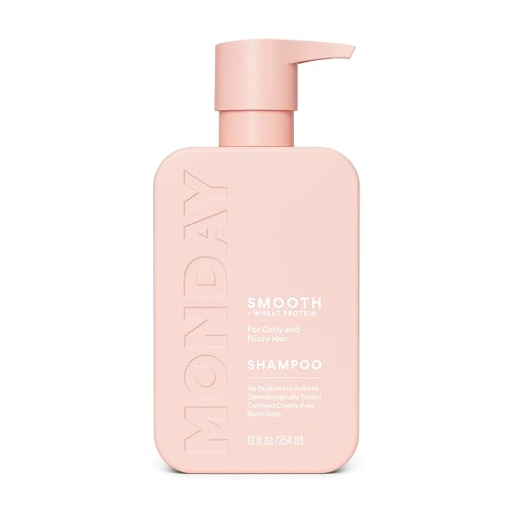 MONDAY HAIRCARE SMOOTH Shampoo with Wheat Protein & Avocado Oil for Frizz-Prone Hair 354 mL