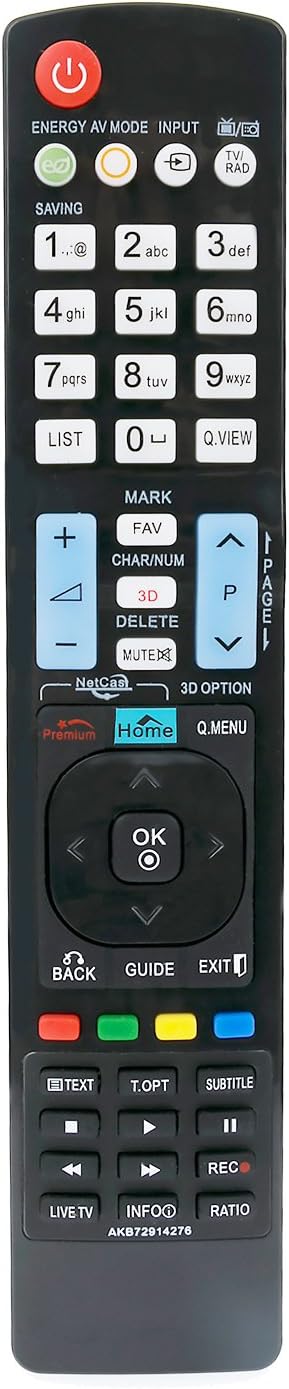 AKB72914276 Replaced Remote fit for LG TV 50PZ950B 60PZ950B 22LK330 22LV2530 26LK330 26LV2530 32LK330 32LK450 AKB72914043 AKB72914044 AKB72915244 AKB73275606 AKB72914271 AKB72914274 AKB72914279