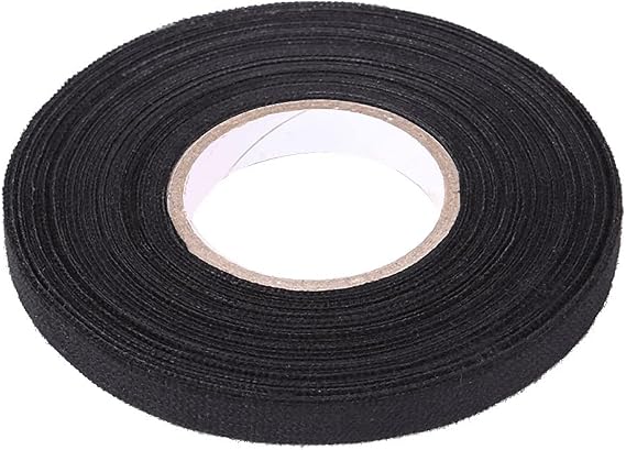 Keenso Felt Tape Automotive, Multipurpose Car Wiring Harness Self Adhesive Anti Squeak Rattle Tape Dash, Black (9mm 25m)