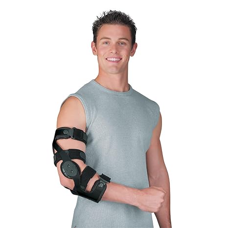 Breg X2K Elbow Brace - Adjustable Aluminum Support for Contact Sports