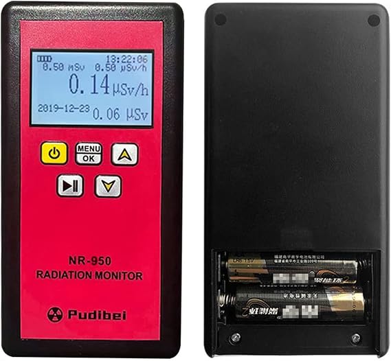 Geiger Counter - Handheld Professional Nuclear Radiation Meter, Geiger Counter Meter Portable Dosimeter, Multifunctional Radioactive Detector Y X Ray Tester for Electromagnetic Radiation,NR-950
