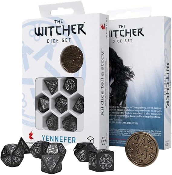 Q-Workshop Witcher Dice Set. Yennefer - Q-Workshop Obsidian Star