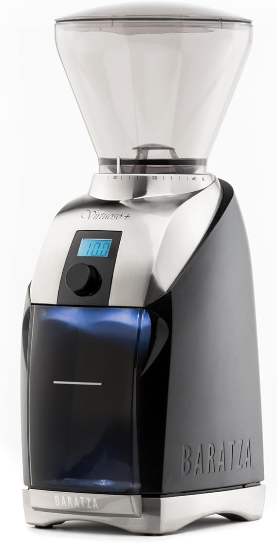 Baratza | Electronic Coffee Grinder - Virtuoso+ | Color/Finish: Silver/Black