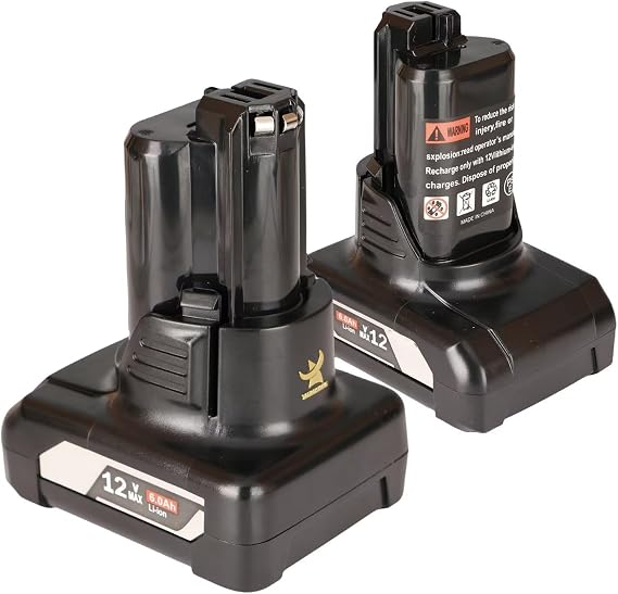 2 Packs 4.0Ah Compatible with Bosch 12V Battery Replacement (Real Capacity Label) 12 Volt Drill Batteries BAT411 BAT414 BC330 BC430