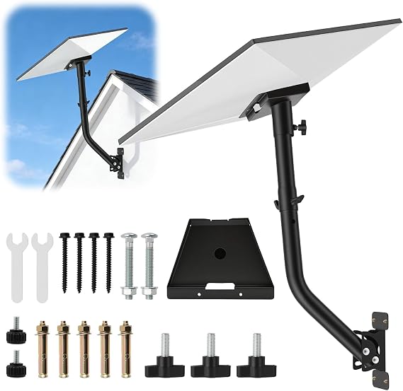 Starlink Gen 3 Mount, Adjustable Metal Standard Kits for Standard 4/4X/V3 Dish, Wall and Roof with Complete Installation Hardware