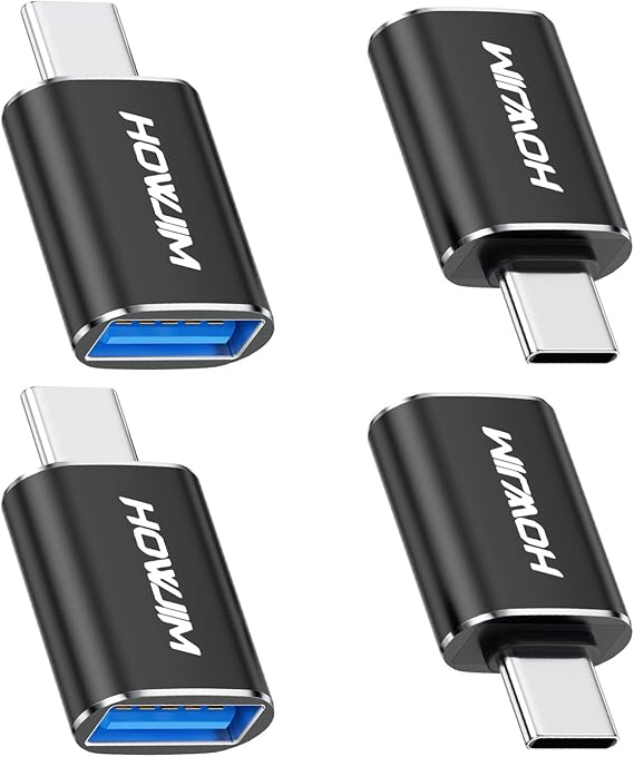 USB C to USB Adapter 4 Pack,10Gbps USB C Male to 3.2 Female Adapter