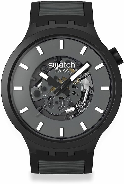 Swatch PAST THE HORIZON SB05B113 Wristwatch, Black