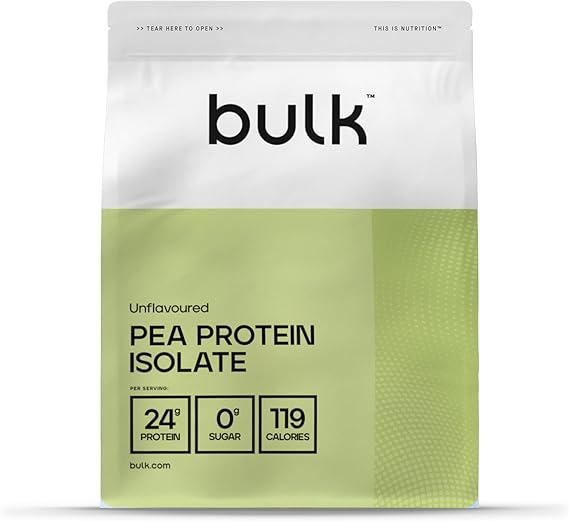 Bulk Pea Protein Isolate Powder, 500g | Vegan Protein Shake, 16 Servings