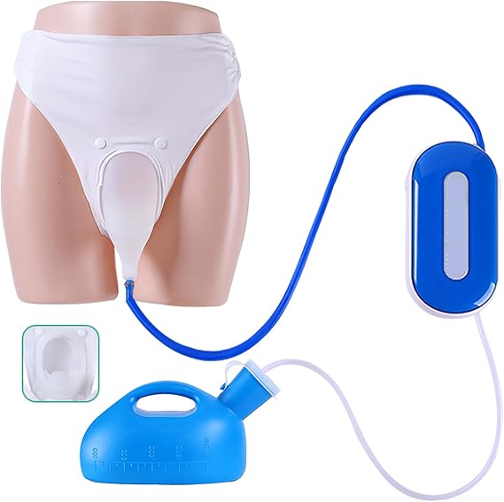 Intelligent Electric Urine Collector with 2000ml Urinal, Automatic Sensing, Easy to Clean, Bedrest Leak Proof Design, Absorb Urine Quickly