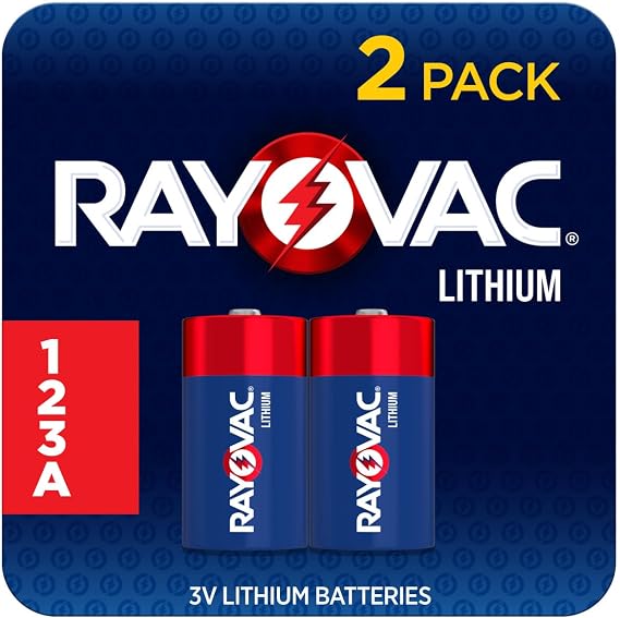Rayovac 123A Batteries (2 Pack), 123A Lithium Batteries, Great For Cameras