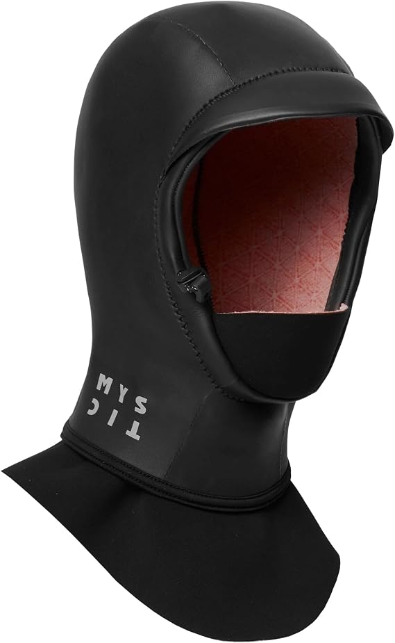 Mystic Watersports - Surf KiteSurf & Windsurfing 3mm Wetsuit Hood - Black - Easy Stretch Waterproof Sprayproof