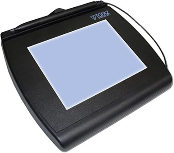 Topaz T-LBK766SE-BBSB-R SignatureGem LCD 4x5 Signature Capture Pad, Dual Serial/Virtual Serial via USB