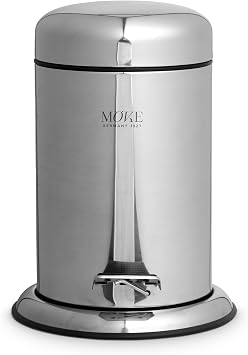 Move Pedal Waste bin, Silver, 22 x 29,5 cm