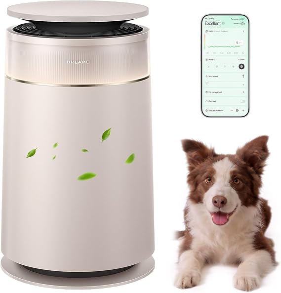 Dreame HEPA Air Purifier with Self-Cleaning Pet Hair FP10-Beige