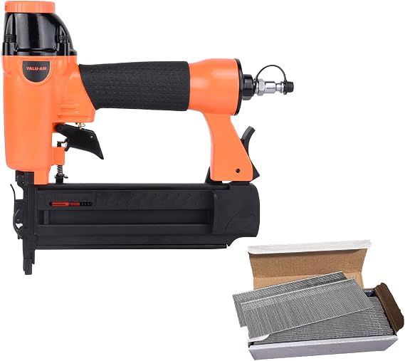Valu-Air F50Q 18 Gauge Pneumatic Brad Nailer 3/8 to 2 with 5,000 Count 2" Brad Nails
