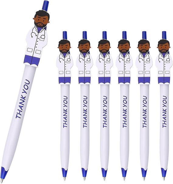 Cute Doctor Pens Thank You Caring Pens, Great Gifts idea for Doctors Medical Staff Assistants Healthcare Workers Women Coworkers Pharmacy (Reflex 36Pack)