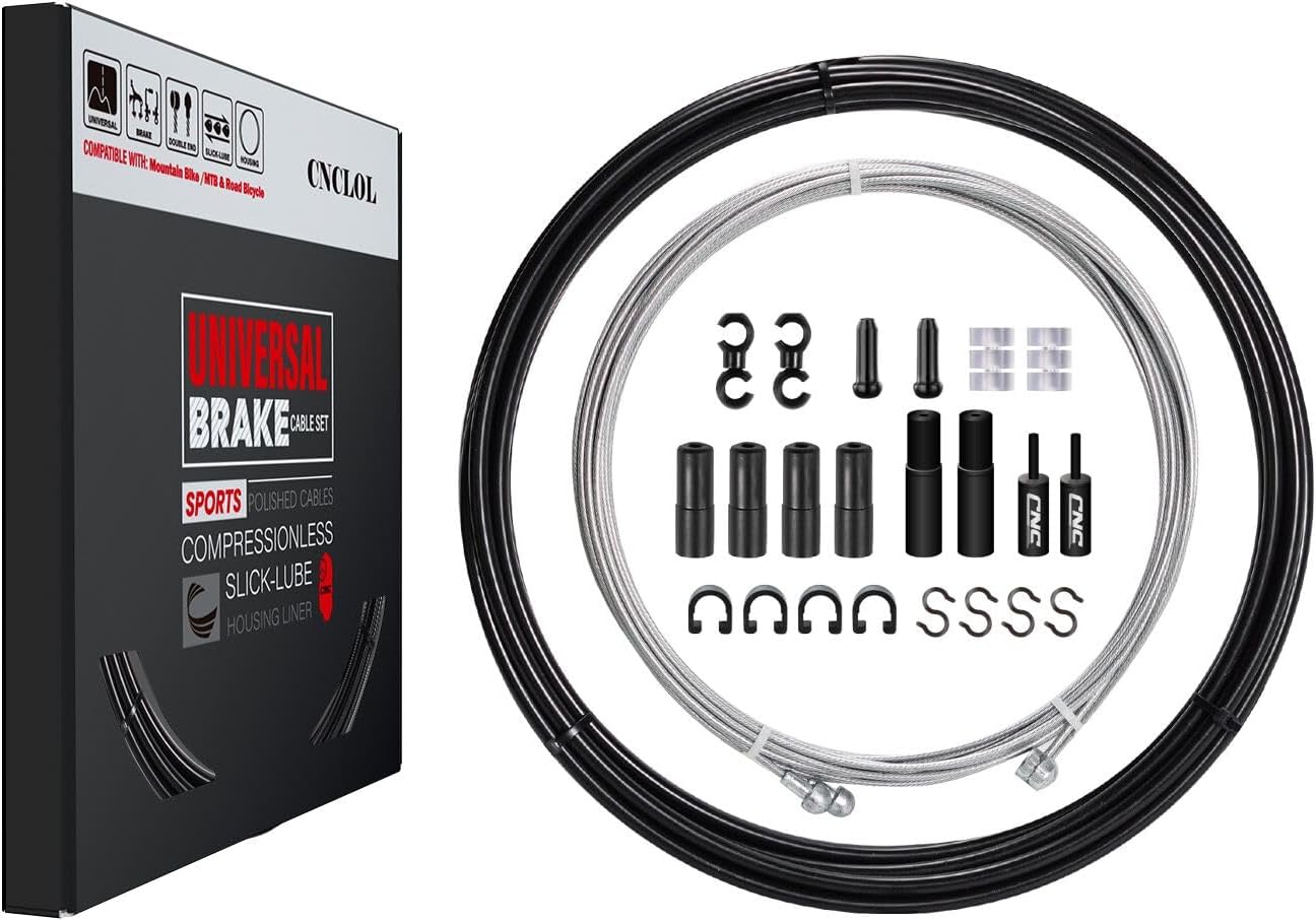 Bicycle Brake Cable Set Bicycle Brake Cable Front/Rear Universal Bicycle Brake Cable 2500 mm Bowden Cable Inner Cable with Oil Hose 3000 mm Set for Road Bike MTB City Bike and Others