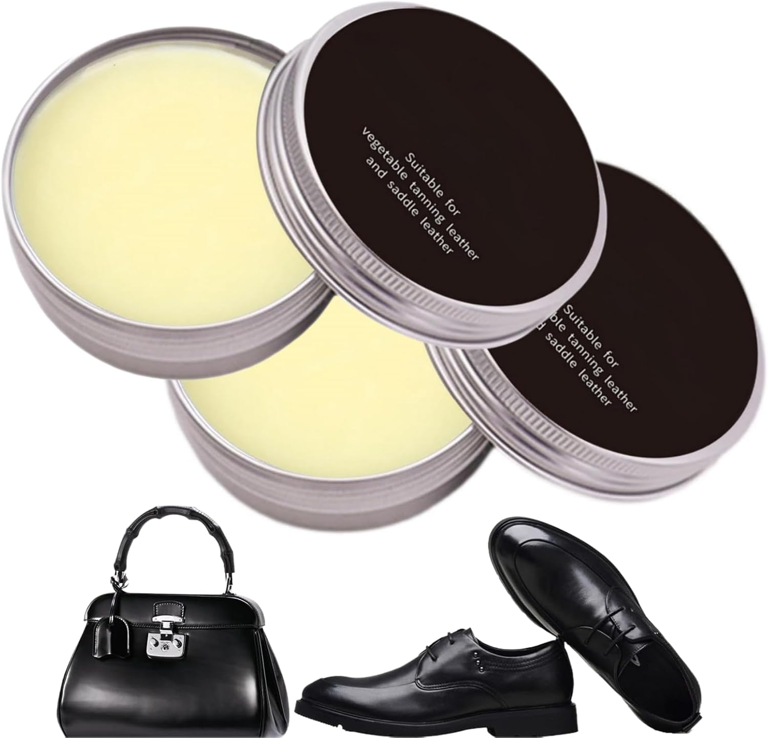 2PCS Mi-nk Oil,Leather Conditioner,Leather Recolouring Balm,Lea-ther Protection Cream,Leather Care Balm,Deep Nourishing Oil,For Refurbishing And Restoring Leather Furniture,Shoes,Bags,Car Seats,30g2