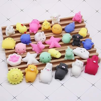 Happy Trees 30PCS Slow Rising Squishy Toy Soft Mini Squishies Stress Toys Sea Animals