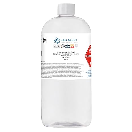 Lab Alley Ultra High Purity 710 Extraction Solvent - CDA 12-A, Kosher Certified, Halal, GMO-Free - 1 Liter