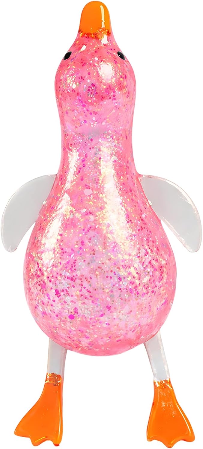 Duck Squishy, Squishy Duck Stress Relief Tool for Dayly Life, Pink Mallard Fidget Sensory Tool for Relax Management and Hand Exercise, Portable Desk Decor Gift