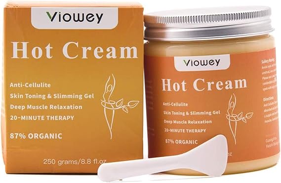 Hot Cream, Fat Burning Cream for Tummy, Abdomen, Belly, Legs, Arms, Buttocks and Waist, 8.8oz