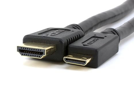 Mini HDMI to HDMI Cable - 3 FT, 4K, Ultra HD, High Speed
