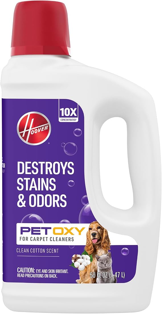 Hoover Oxy Pet Carpet Cleaner Solution, 50 oz., Ocean Breeze Scent