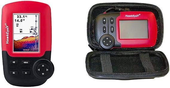 HawkEye Fishtrax 1C Fish Finder Bundle with Carrying Case