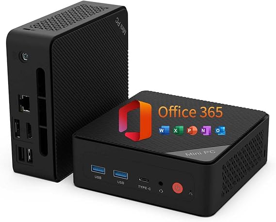 Mini PC, 1 Year Office 365, Intel 6500Y (up to 3.4GHz), 16GB RAM 256GB SSD