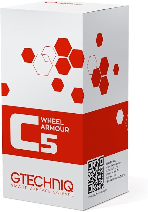 Gtechniq C5 Wheel Armor, Long Term Wheel Protection, 0.5 fl oz | Long Term Wheel Protection & Alloy Wheel Sealant, Repels Brake Dust & Road Grime, Hydrophobic Barrier for Easy Cleaning