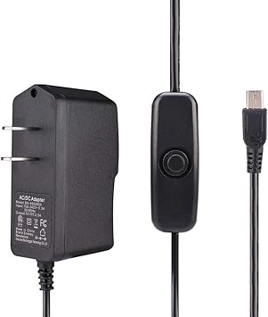 Power Supply for Raspberry Pi 2 3 b b+ 5V 2.5A Micro USB Charger Adapter with On Off Switch