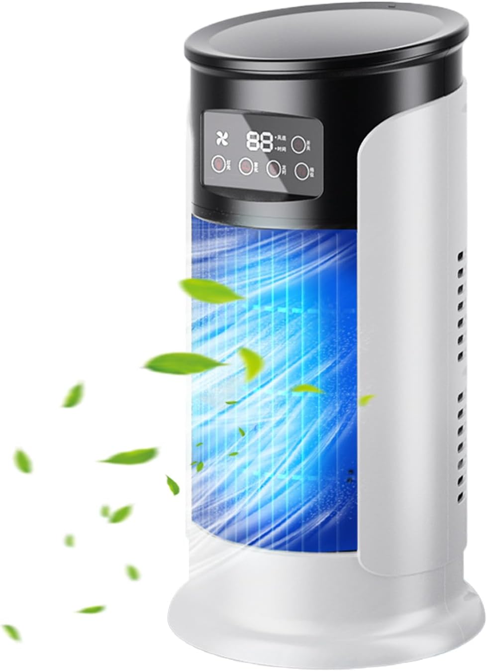 AC Fan - Portable Air Conditioner Fan, Evaporative Cooler, Equipped with Silent Timer, Small Room Cooler with 10.1 fl oz 300 ml Water Tank, Personal Cooler, For Bedrooms, Cars, Outdoors, Lightweight
