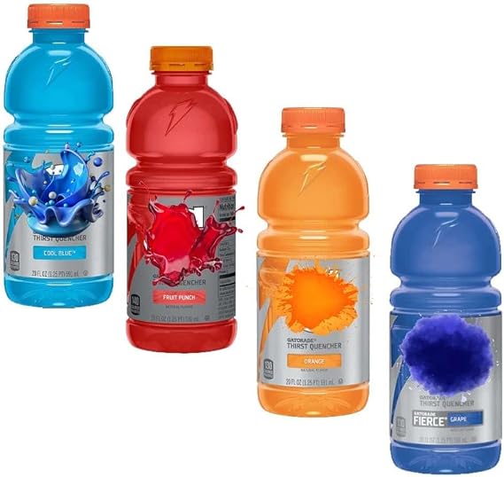 Grd Random Mixed Sports Drinks Variety Pack - Electrolyte Beverage, 591ml - Different Flavors - Hydration for Athletes (20 x Bottles)