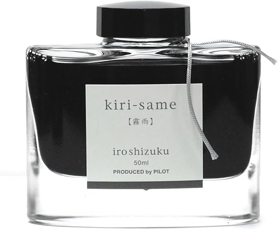 Pilot Iroshizuku Fountain Pen Ink - 50 ml Bottle - Kiri-same Misty Rain (Gray) (japan import)