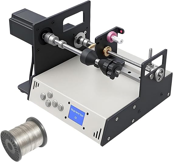 HeavyDuty Electric Coil Winding Machine with LCD Control Panel, High Efficiency & 0.01mm Precision, for Industrial Coils, Fishing Lines, Silk Threads and Spool Winding Jobs
