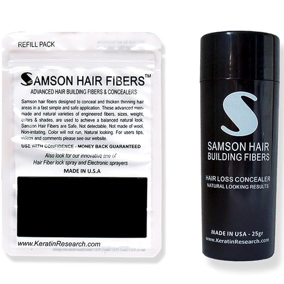 Multipurpose Hair Thickening hair & Beard Fibers Grooming Beard filler Hairline filler enhancement hairline fiber Barber Beard and Hair filler Hairline Enhancer Hair Loss concealer (MED BROWN)