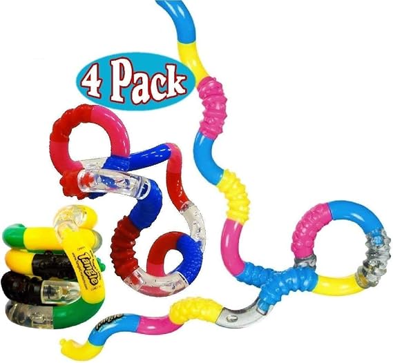 Tangle Brand Twister Fidget Toy Textured Sensory Gift Set Bundle Assortment - 4 Pack