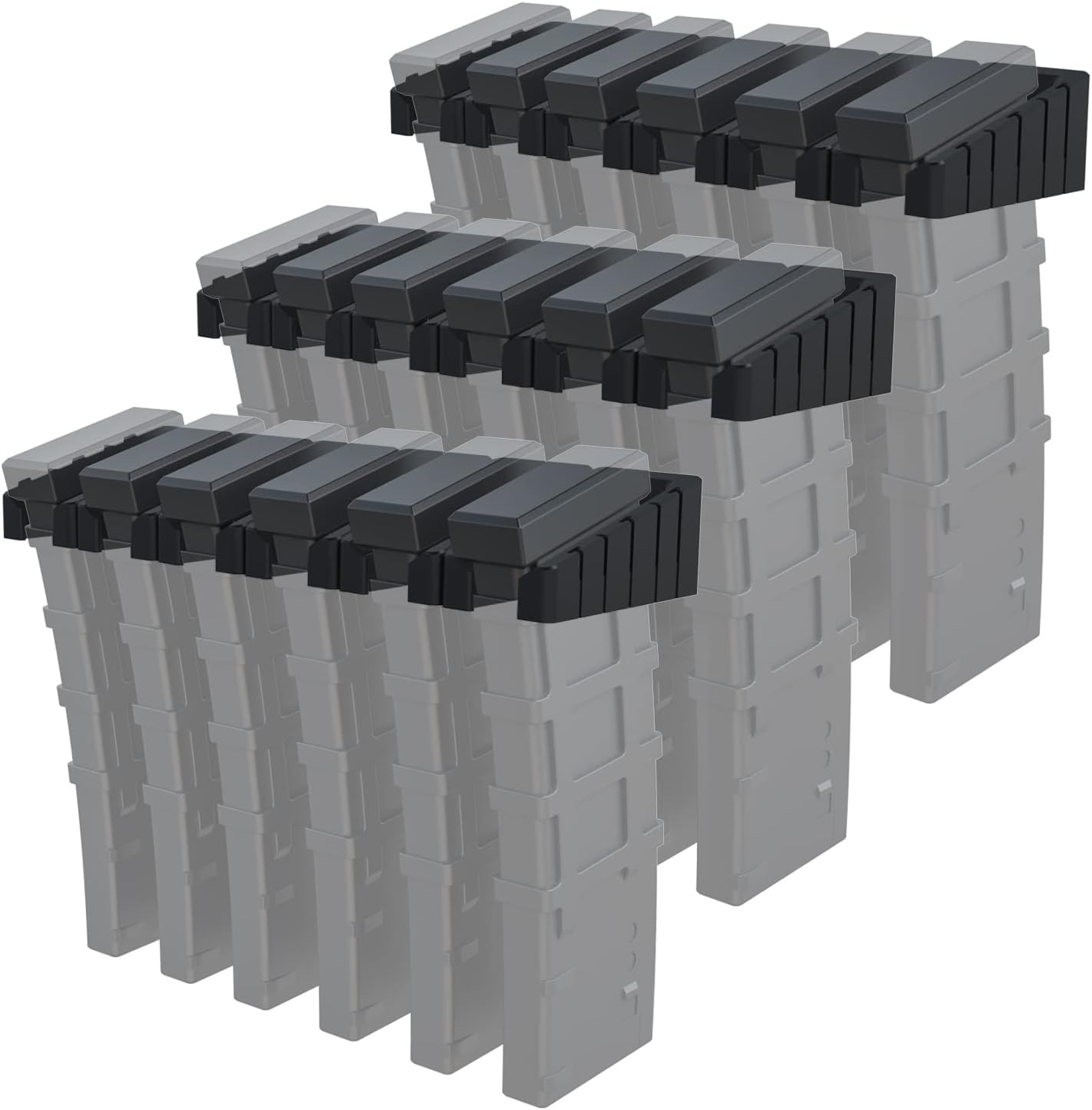 MIND&ACTION AR Magazine Holders,Detachable Mag Holders PMAG Wall Mount Gun Safes Gun Cabinet Organization Solution