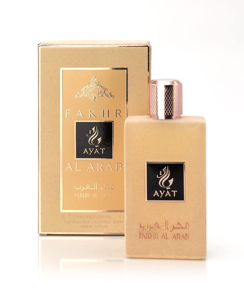 Ayat Perfumes - Eau de Parfum for Women 100ml - Oriental Arabic Fragrance - Dubai Made and Designed in the United Arab Emirates Fakhr Al Arab