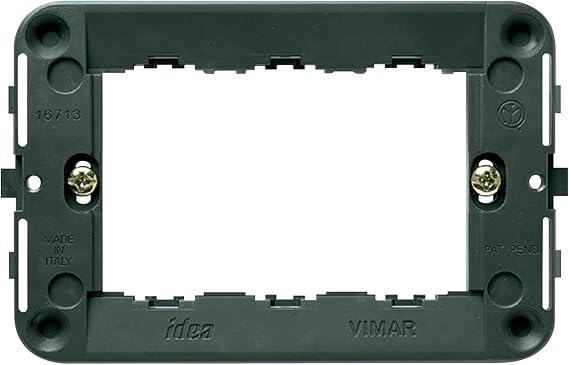 Vimar 16713 3-Module Mounting Frame, Grey