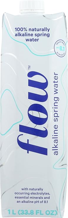 Flow Alkaline Spring Water, 100% Naturally Alkaline, 1L (33.8 Fl Oz)