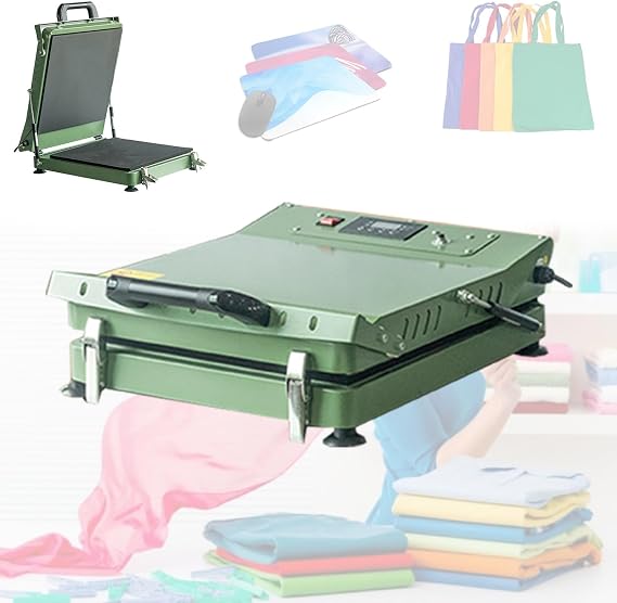 Heat Press Machine for T-Shirts, 15x15" Clamshell Digital High Pressure Heat Transfer DIY Printer, Industrial Quality Sublimation Press Ergonomic Design for Clothes Pillows Hats Bags